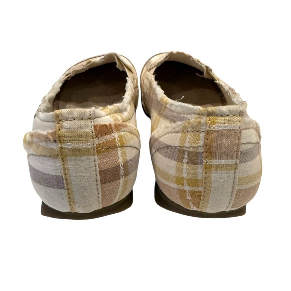 Mudd Women's Preform Plaid Flat Natural Size 10 NIB - Picture 6 of 9